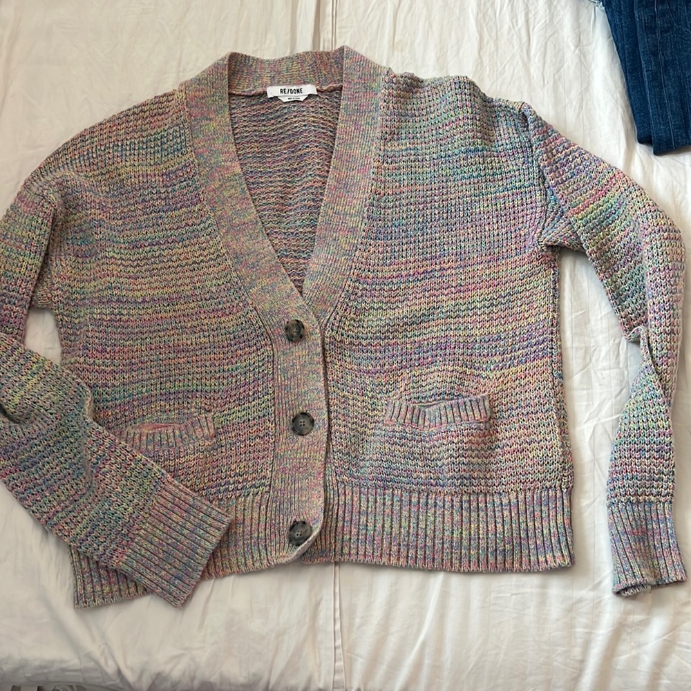 Re/done 90s oversized crop Sweater